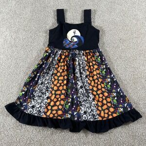 Disney Nightmare Before Christmas Jack Skellington Pumpkin Patchwork Dress XL
